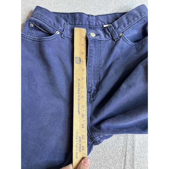 Vintage Faded Glory High Rise Tapered Jeans Womens 12 Tall Blue Wash Denim - Picture 8 of 16